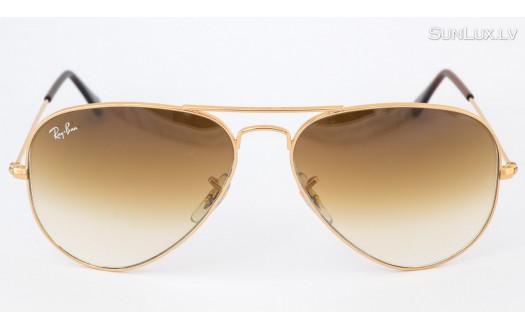 Ray-Ban Aviator Large Metal Gradient Gold (RB3025 001/51 58mm) saules brilles